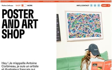 Antoine Corbineau website preview