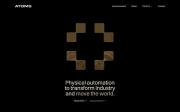 Atoms website preview