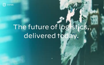 The future of logistics, delivered today. website preview