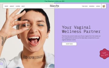 Honey Pot website preview