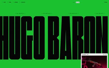 Hugo Baron website preview