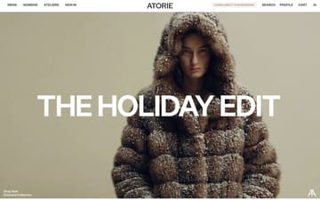 Atorie website preview