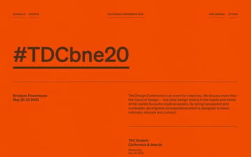 The Design Conference 2020 website preview