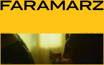 Faramarz Gosheh website preview
