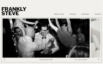 Frankly Steve website preview