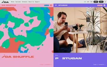IDA radio website preview