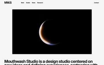 Mouthwash Studio website preview