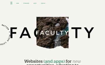 Faculty website preview
