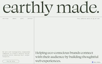 Earthly Made website preview