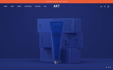 Akt Deodorant website preview