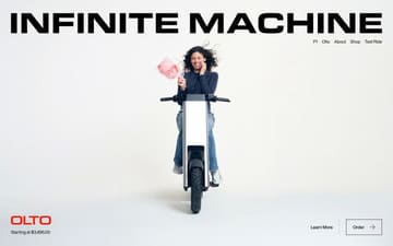 Infinite Machine website preview