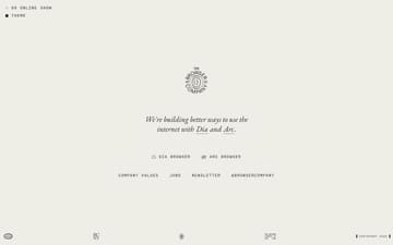 The Browser Company website preview