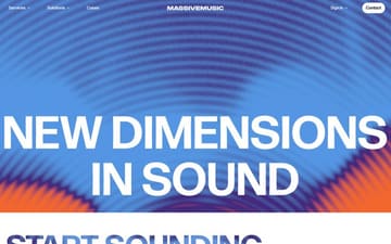 Massive Music website preview