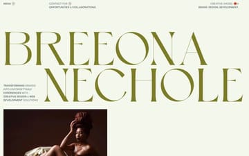 Breeona Nechole website preview