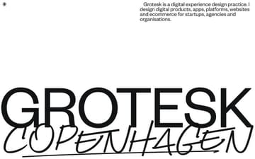 Grotesk Copenhagen website preview