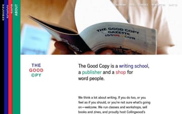 The Good Copy website preview