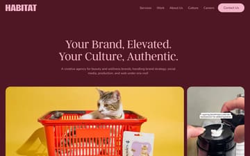 Agency Habitat website preview