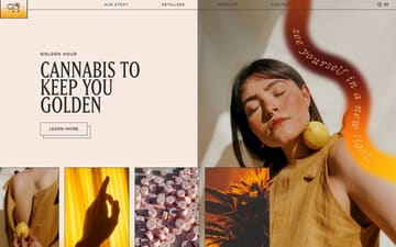 Golden hour website preview