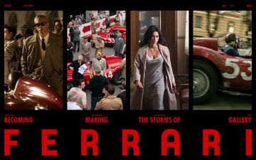 Ferrari Movie website preview