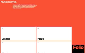 Folio website preview