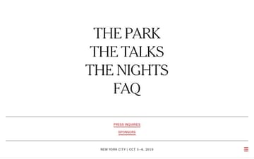 New york times food festival website preview