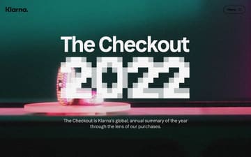 Klarna : The Checkout 2022 website preview