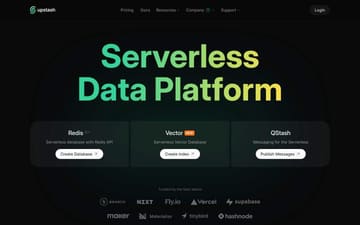 Upstash website preview