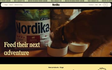 Nordika website preview