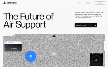 Aerodome website preview