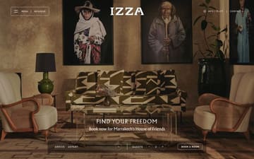 IZZA Marrakech website preview