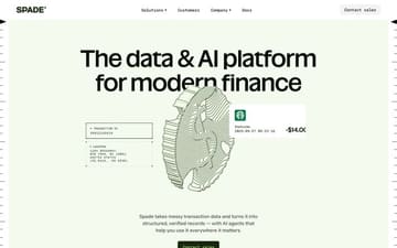 Spade website preview