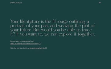 Identistories website preview