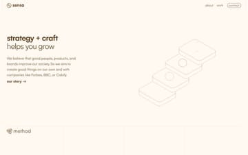 Sensa website preview