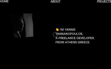 Yannis Yannakopoulos website preview