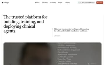Amigo website preview