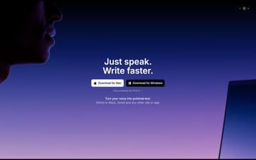 Superwhisper website preview