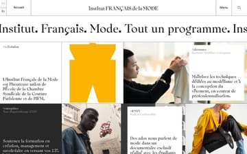 Institut Français de la Mode website preview