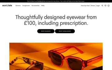 Ace & Tate website preview