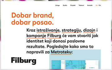 Filburg – studio za branding, dizajn i komunikacije website preview