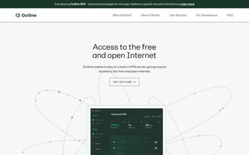Outline VPN website preview