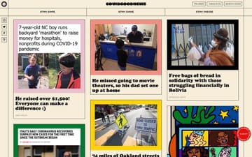 COVID GOOD NEWS website preview