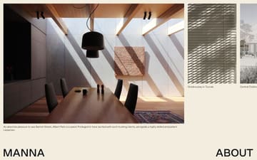 Manna website preview