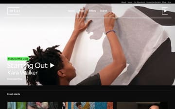 Art21 website preview