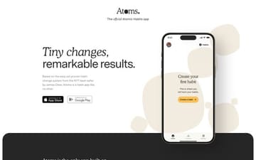 Atoms website preview