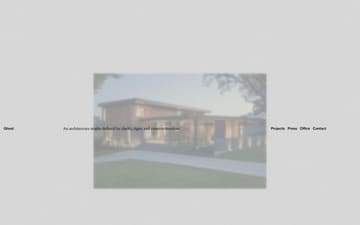 Ghost Architects website preview