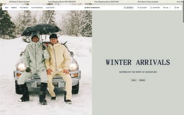 Amundsen Sports website preview