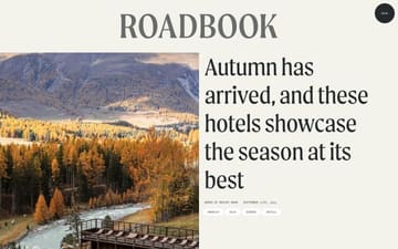 Roadbook website preview