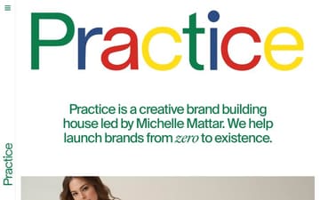 Practice website preview