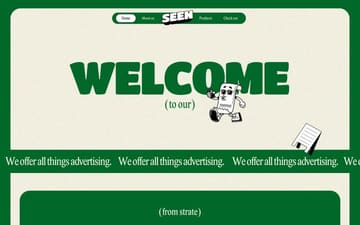 Seen Advertising Agency website preview