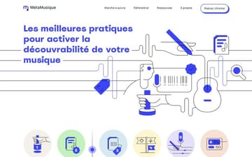 MétaMusique website preview